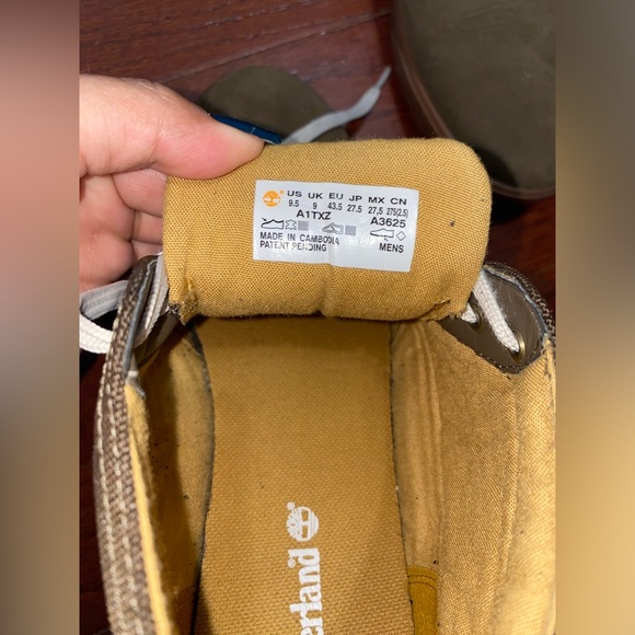 Timberland suede canvas olive ankle boots - Picture 10 of 12